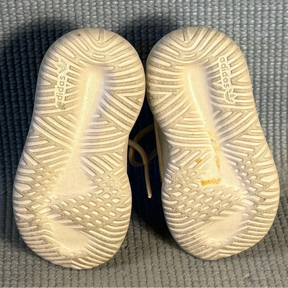 Adidas Tubular Shadow Knit Sneakers Beige/Cream Toddler Size 4C‎